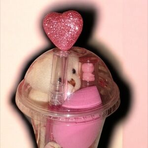 Pink Heart Bath Gift Set
